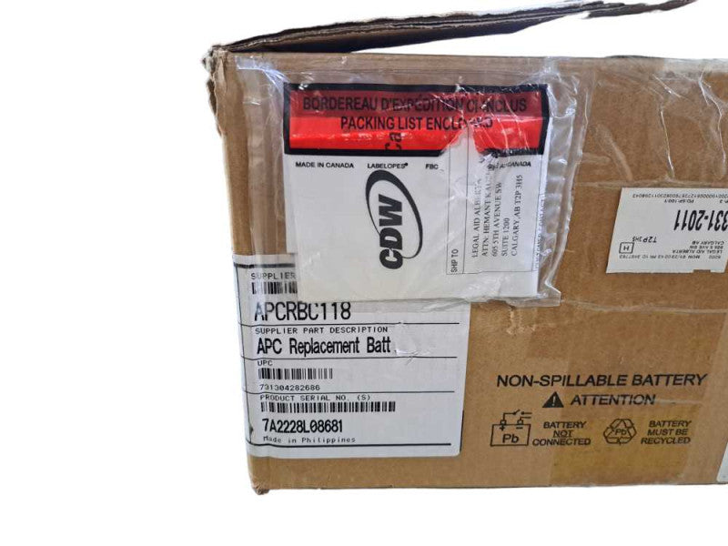 APC RBC118 Hot Swap Battery Cartridge 600VAh | APCRBC118 | Q)