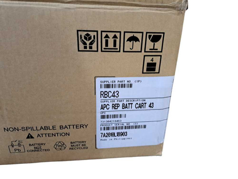 NEW (Open Box) APC Replacement Battery RBC43 Battery Module With Batteries )