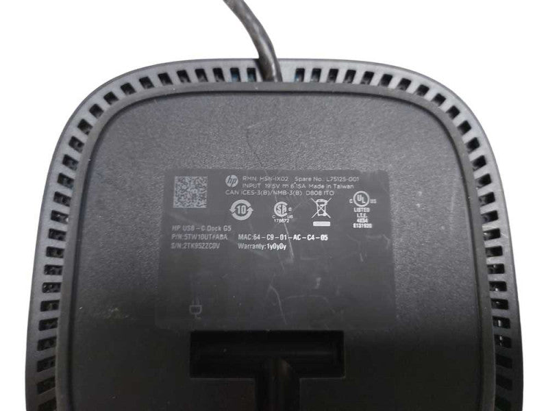 HP USB-C Dock G5 L75125-001 5TW10UT#ABA #