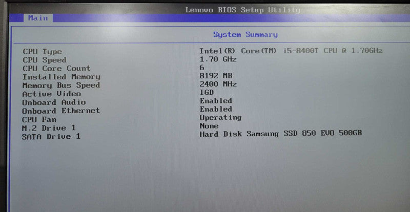 Lenovo ThinkCentre M720q - Core i5-8400T | 8GB RAM | 500GB SSD +PWR ADPTR !