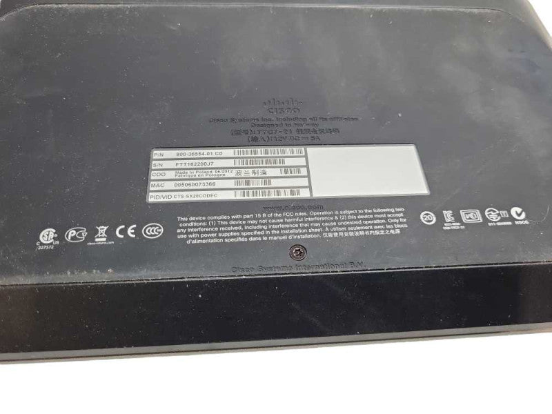 Cisco 800-36554-01 C0 Codec for TTC7-21 TelePresence System Codec &
