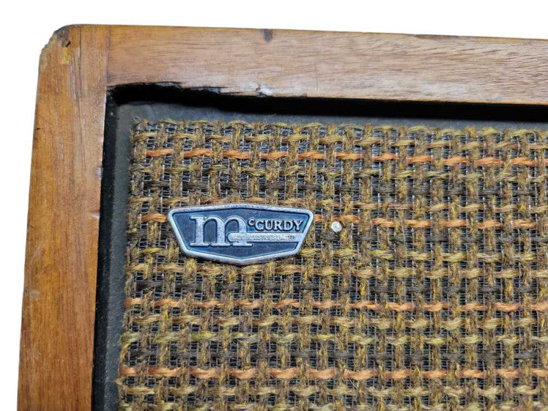 Vintage McCurdy Radio Industries LTD. Wedge Cabinet Speaker %
