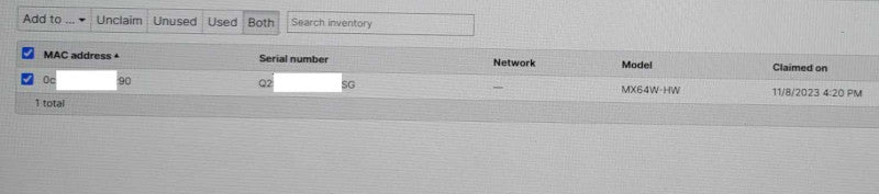 Cisco Meraki MX64W-HW Cloud Managed Security Appliance, UNCLAIMED _