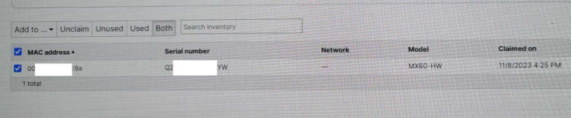Cisco Meraki MX60 MX60-HW Cloud Managed Security Appliance _