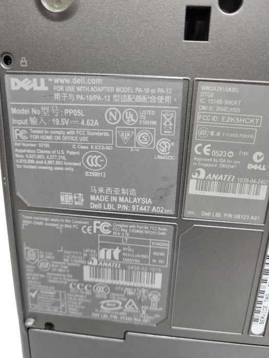 Dell Inspiron 600m Pentium M 1.4 XP PP05L Vintage Laptop &