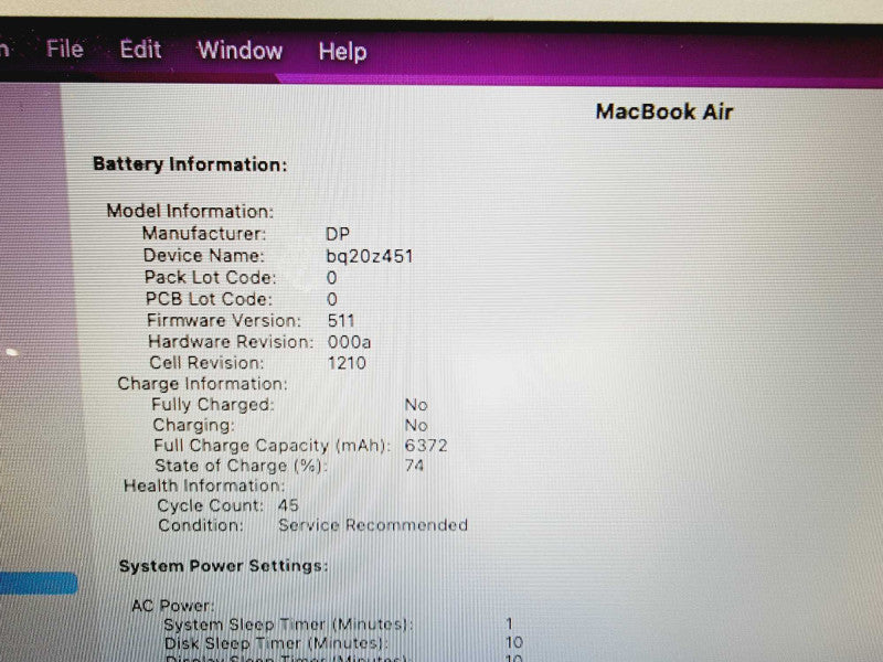 Apple Macbook Air 2017 13\\" Core i7-5650U @ 2.2GHz 8GB DDR3 500GB SSD Q(