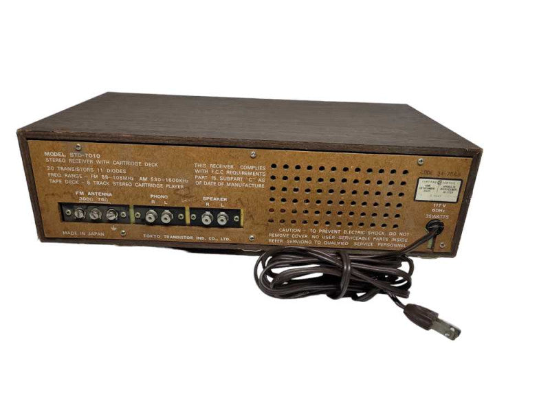 Vintage - Candle STD-7010 AM/FM /8-Track Stereo Receiver w/Phono %