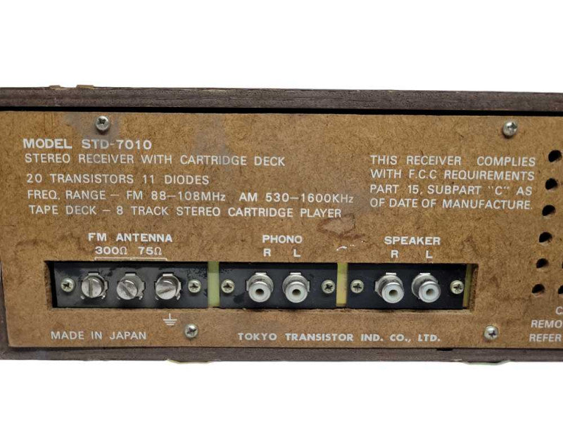 Vintage - Candle STD-7010 AM/FM /8-Track Stereo Receiver w/Phono %