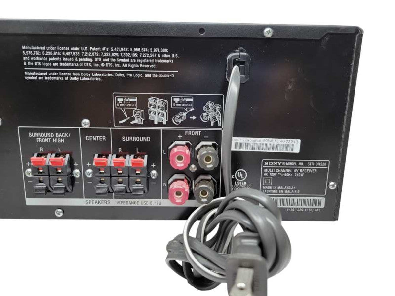 Sony STR-DH520 - 7.1 Ch HDMI Home Theater Surround Sound System %