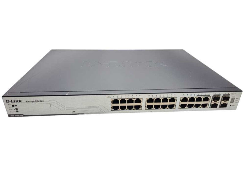 D-Link DGS-3100-24P Managed 24-Port PoE Gigabit Switch *READ* )