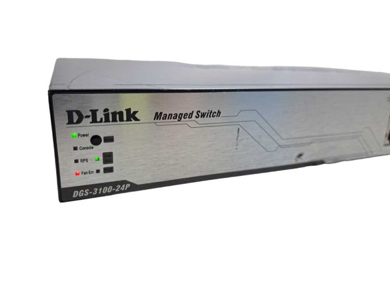 D-Link DGS-3100-24P Managed 24-Port PoE Gigabit Switch *READ* )