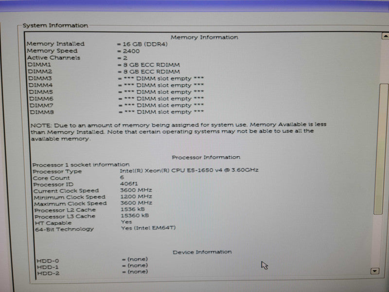 Dell Precision T5810 - Xeon E5-1650 v4 | 16GB RAM | NO HDD | QUADRO M4000 8GB %
