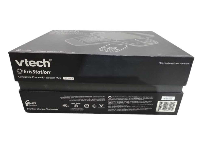 Vtech ErisStation VCS704 Conference Phone w/ 4 Wireless Mics !