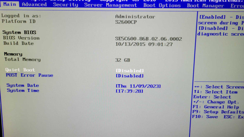 Intel Xeon E5-2640 v2 | 32GB RAM | NO HDD | Intel RAID | 2xPSU %