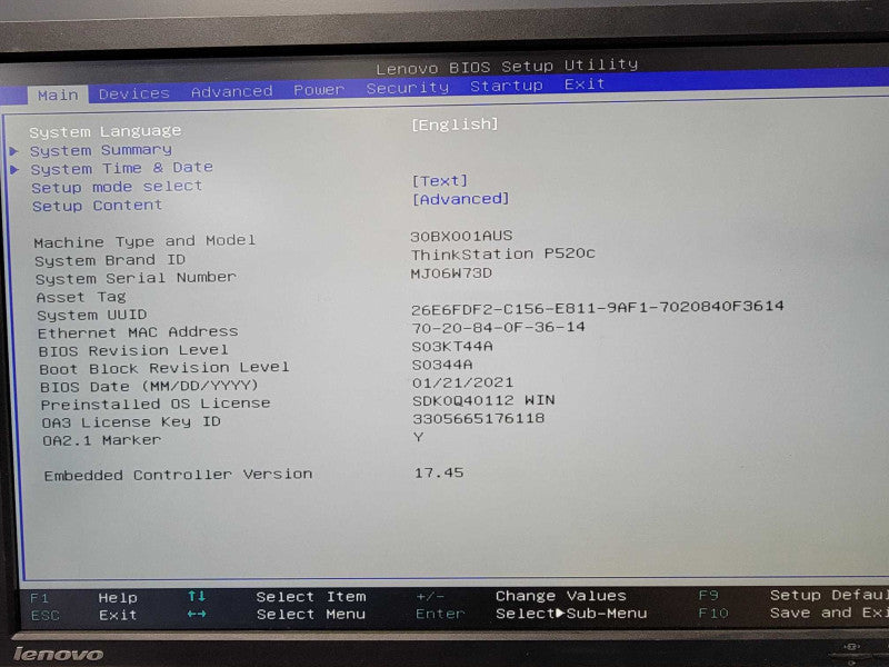 Lenovo ThinkStation P520c Xeon W-2123 3.60GHz 8GB DDR4 2x 3.5\\" HDD Trays Q_