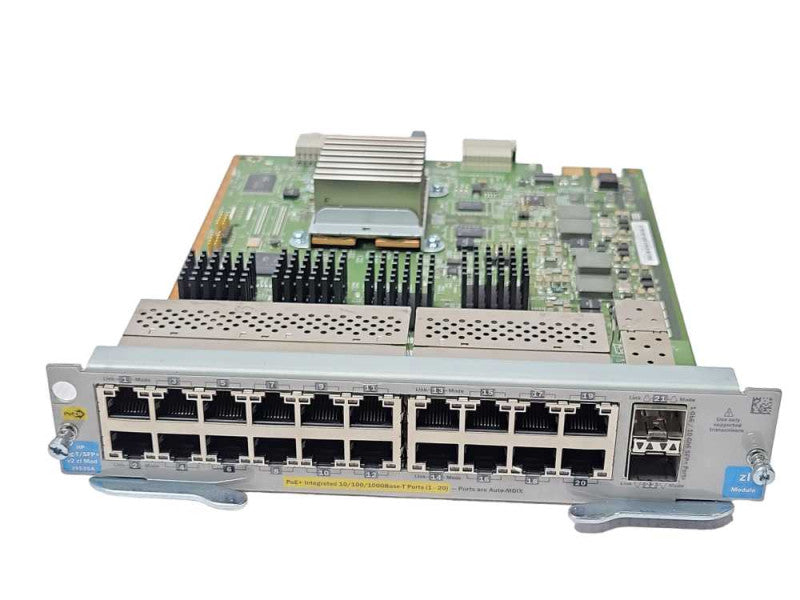 HP J9536A 20-Port GIG-T PoE+ 2-Port SFP+ V2 ZL Expansion Module _