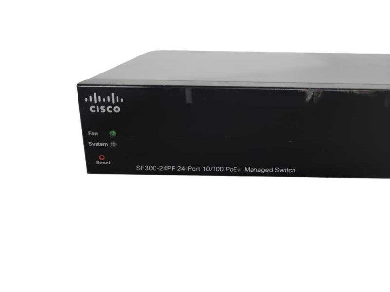 Cisco SF300-24PP 24-Port Fast 10/100 Ethernet PoE+ Managed Switch !