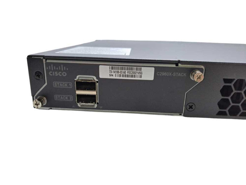 Cisco WS-C2960X-48FPD-L 48 Port Gigabit PoE+ 740W 2x 10G SFP+ | + Stack Mod )