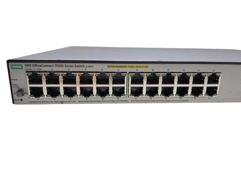 HPE OfficeConnect 1920s JL385A | 24 Port Gigabit PoE+ Network Switch )