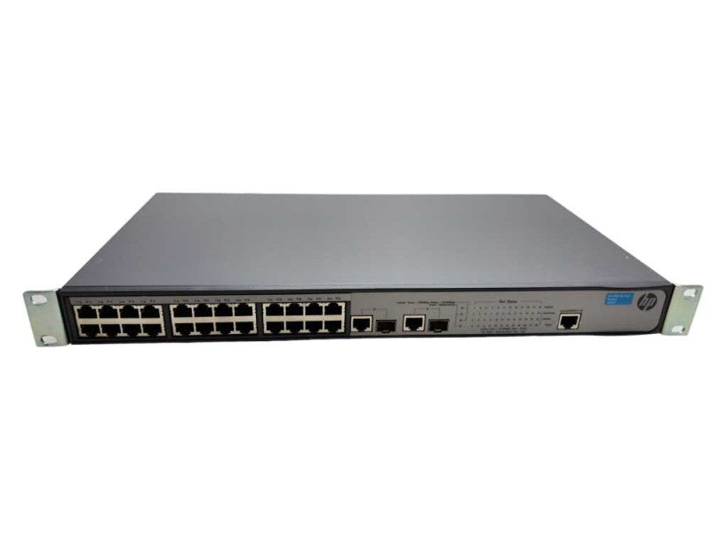 HPE OfficeConnect 1910 24x RJ45 10/100 PoE+ 2x 1G SFP Network Switch JG539A Q)