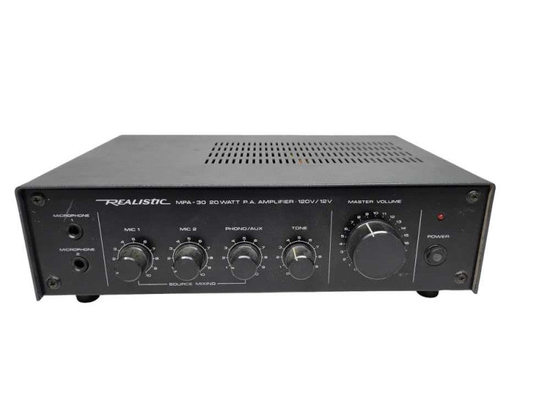 Realistic MPA-30 20 Watt P.A. Amplifier Black %