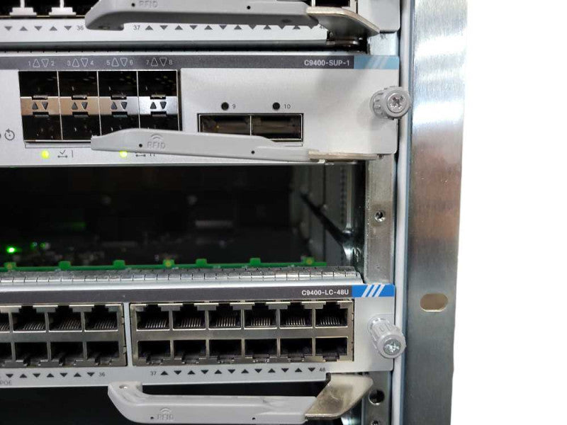 Cisco Catalyst 9400 Series Switch C9407R w/ 1x C9400-SUP-1, 3x C9400-LC-48U $