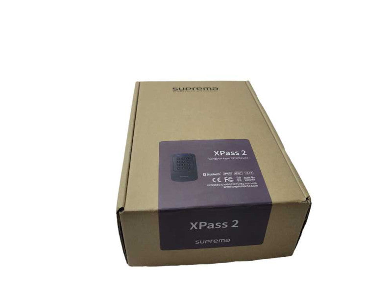 Suprema Xpass 2 XP2-GKDPB Gangbox Keypad type RFID Device, READ _