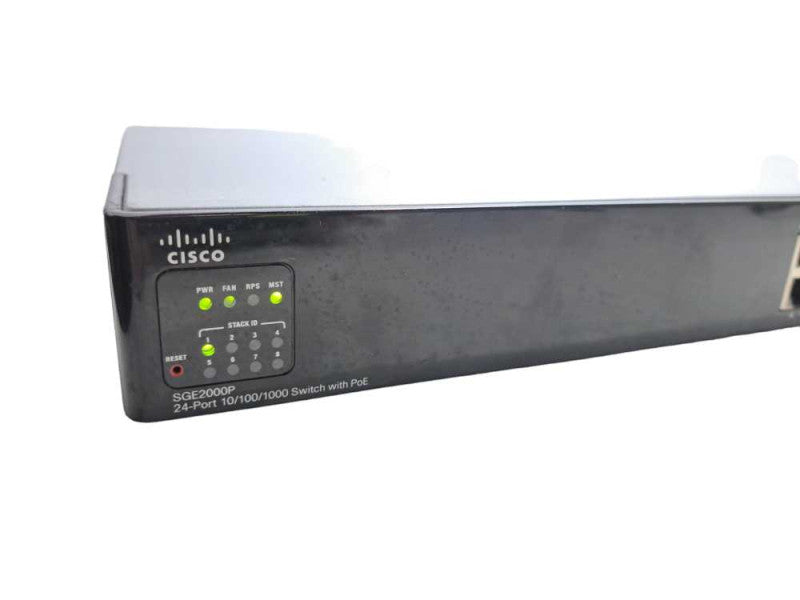Cisco SGE2000P | 24 Port Gigabit PoE Network Switch 4x Shared SFP )
