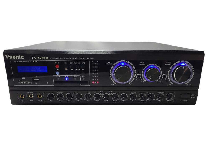 VSONIC VS-8600R PROFESSIONAL POWERFUL KARAOKE VOCAL AMPLIFIER READ $