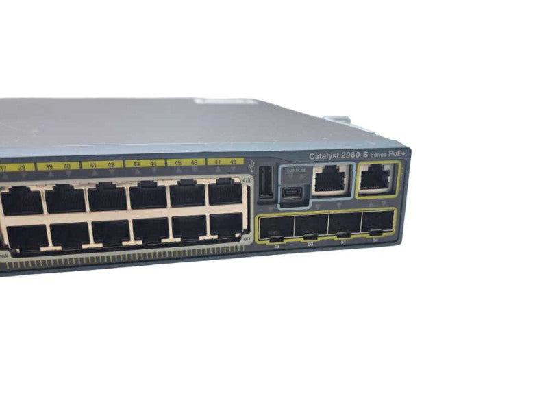 Cisco WS-C2960S-48LPS-L 48-Port Gigabit PoE+ Managed Switch *READ* )