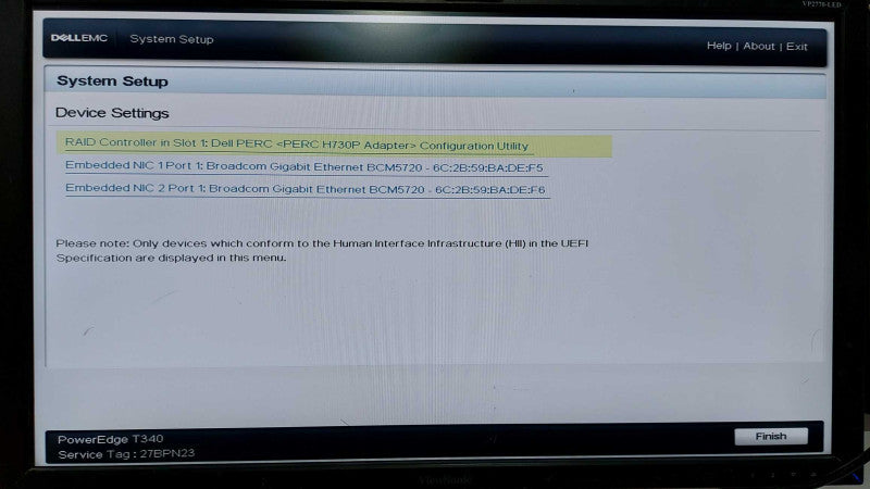Dell EMC Poweredge T340 Xeon E-2134 @ 3.50ghz / 8gb ram / H730P Raid #