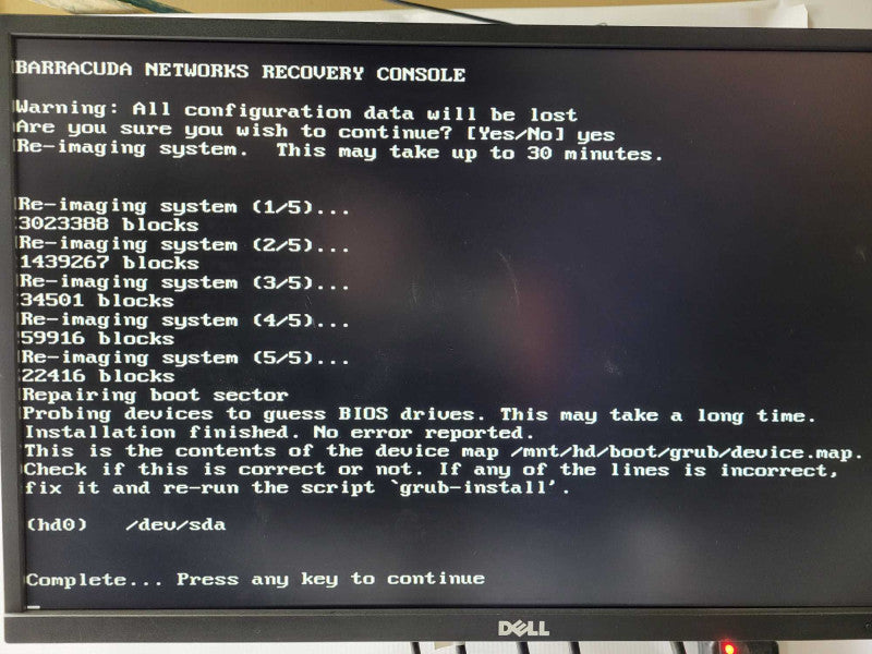 Barracuda Message Archiver 350 BMA350a BNHW004 No HDD $