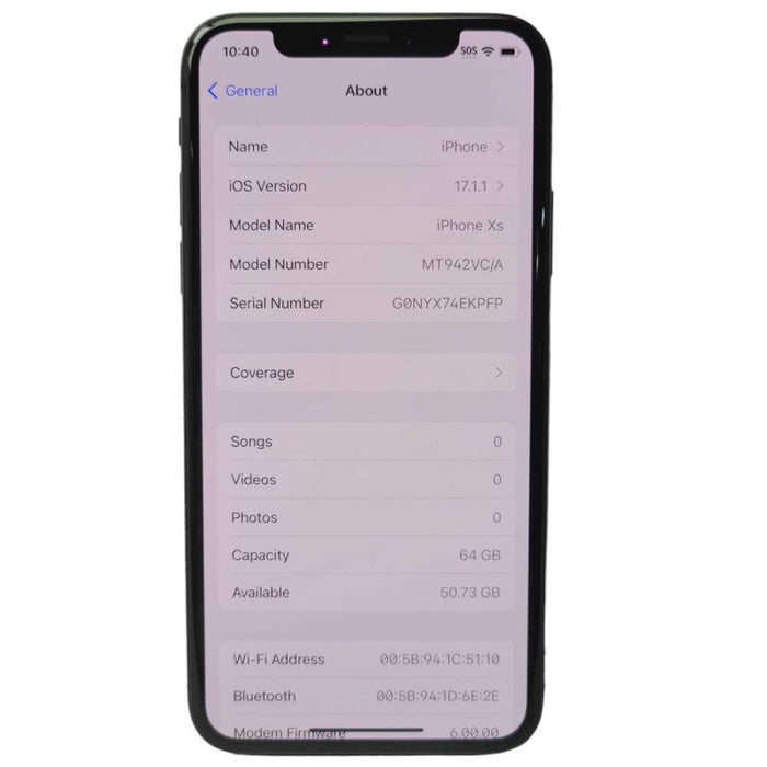Apple iPhone Xs 64GB UNLOCKED  -
