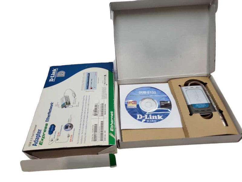 D-Link DUB-E100 10/100 USB 2.0 Fast Ethernet Adapter  &