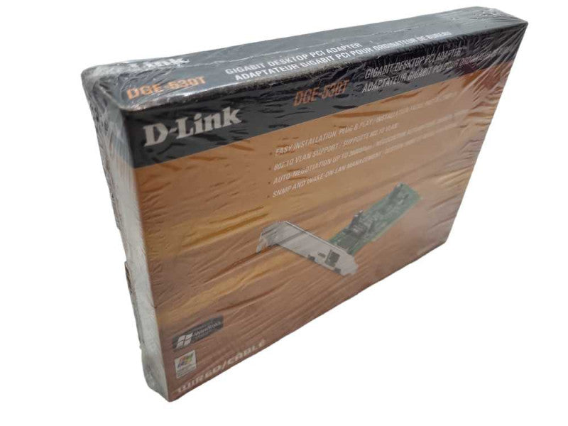 D-Link DGE-530T 10/100/1000 Gigabit Wired Ethernet Network PCI Adapter, NEW! &