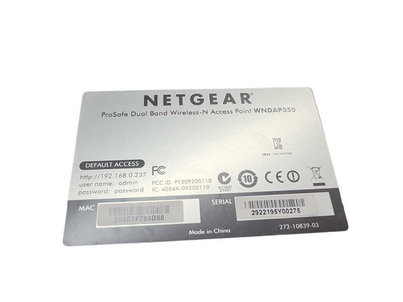 NETGEAR ProSafe WNDAP350 Wireless N Access Point 802.11n 600Mbps &