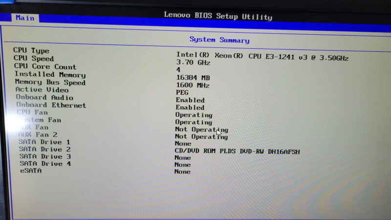 Lenovo ThinkStation P300 -  Xeon E3-1241 v3 | 16GB RAM | QUADRO K620