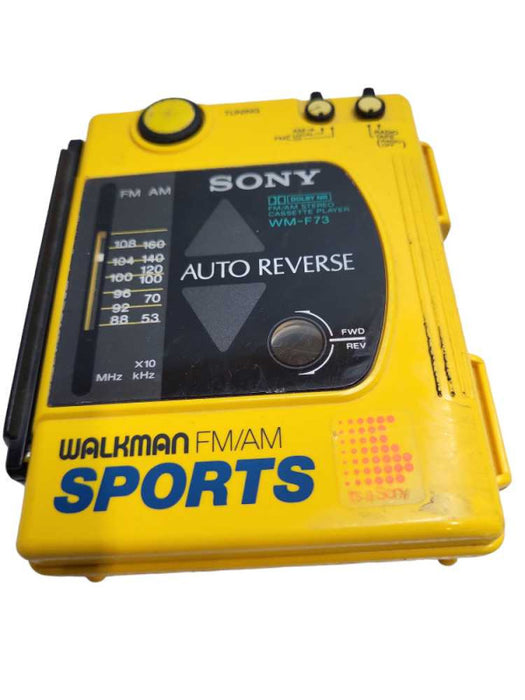 Sony Sports Walkman WM-F73 Cassette Player, AM/FM, Auto-Reverse &