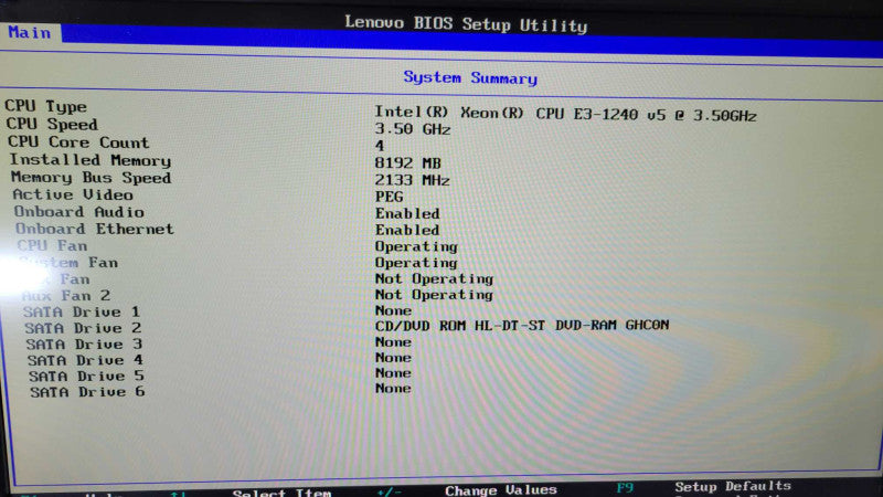 Lenovo ThinkStation P310 - Xeon E3-1240 v5 | 8GB RAM | QUADRO K620\t %