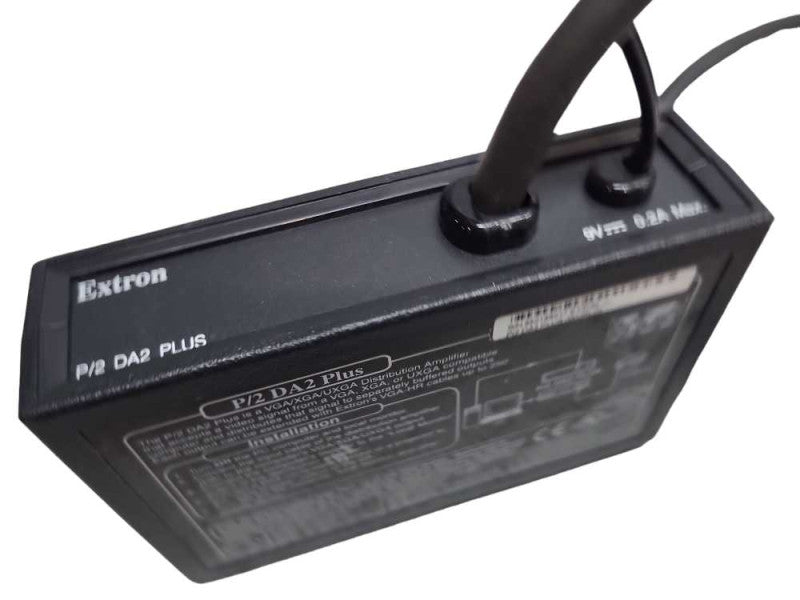 Extron P/2 DA2 PLUS Two Output VGA Distribution Amplifier 9V 0.2A Max. &