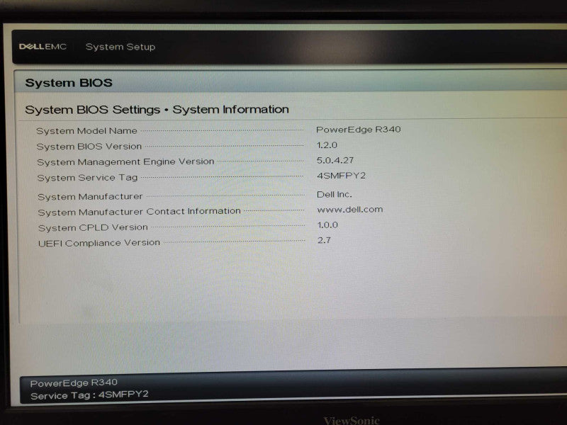 Dell PowerEdge R340, Xeon E-2136 3.3Ghz 4GB DDR4 H330 1x PSU, 3.5\\" SEE _