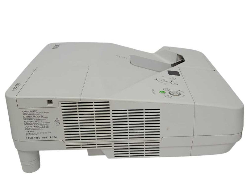 NEC UM330W Ultra Short Throw Projector, 2789 Lamp Hours, No Remote _