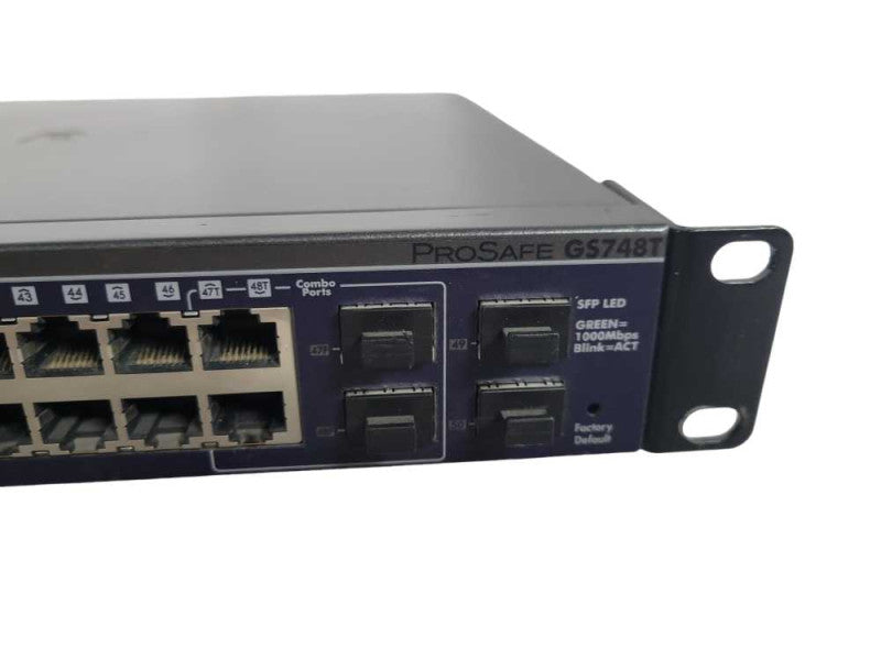 Netgear ProSafe GS748T 48-Port Gigabit Ethernet Smart Switch + Ears !