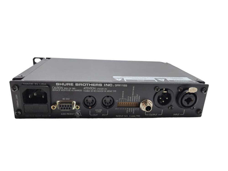 Shure DFR11EQ Half Rack 1U Digital EQ Feedback Reducer Equalizer )