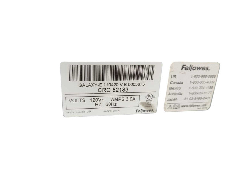 Fellowes Galaxy E 500 Electric Comb Wire Binder CRC 52183  &