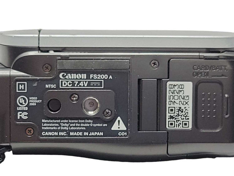 Canon FS200 A Camcorder w/ Battery, No SD Card, READ _