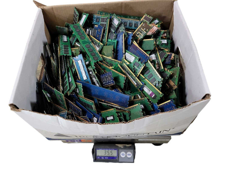 Scrap Non-Heat sink RAM/Memory 35.5lb/16.1KG AS-IS READ $ $
