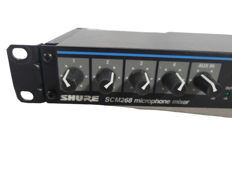 Shure SCM268 4-Channel Microphone Mixer !