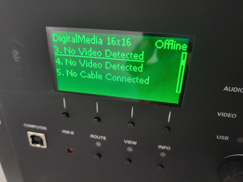 CRESTRON DM-MD16X16  AUDIO/HDMI/VIDEO DIGITAL MEDIA SWITCHER !