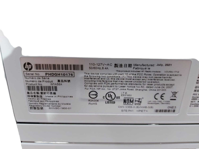 HP LaserJet Pro M404n Monochrome Laser Printer - Level 2 testing performed #